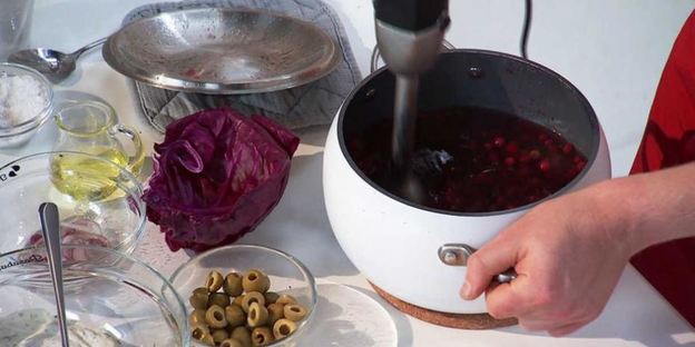 морс из клюквы и цитрусовых