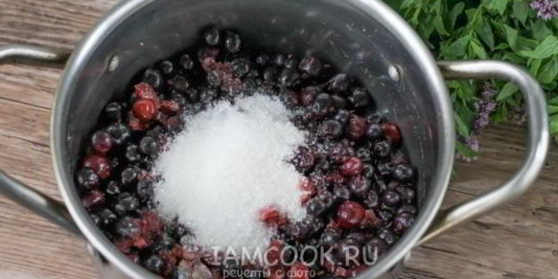 морс из замороженной черной смородины