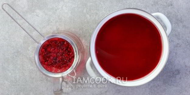 морс из замороженной клюквы