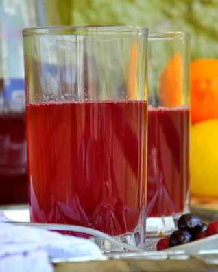 Морс клюквенно-смородиновый