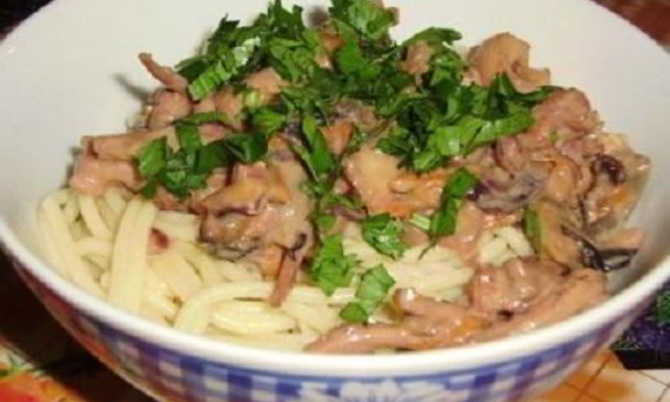 Рецепт морского коктейля со спагетти