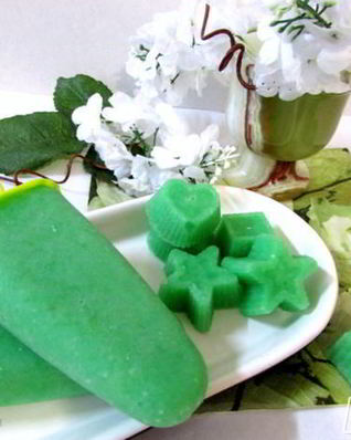 Огуречный лед с мятным сиропом