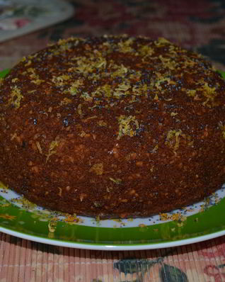 Ореховый бисквит с цитрусовым сиропом