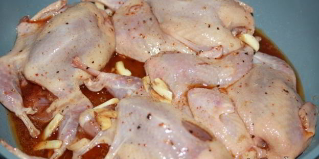 перепелки в кленовом сиропе