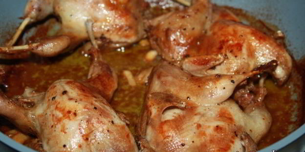 перепелки в кленовом сиропе