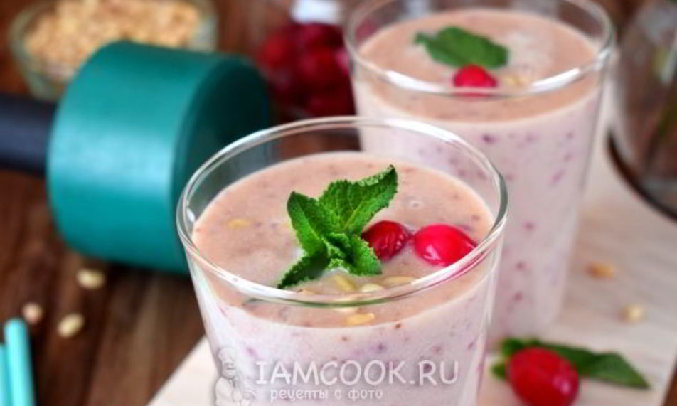 Рецепт протеинового коктейля с кедровой мукой