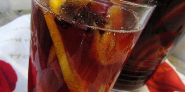 газированная сангрия с минералкой