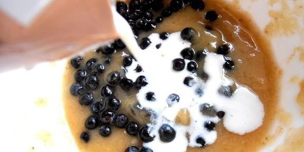 бананово-черничный смузи