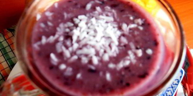 бананово-черничный смузи