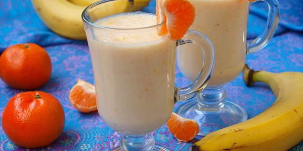 бананово-мандариновый смузи