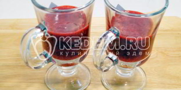 брусничный смузи со сливками