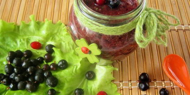 чернично-банановый смузи