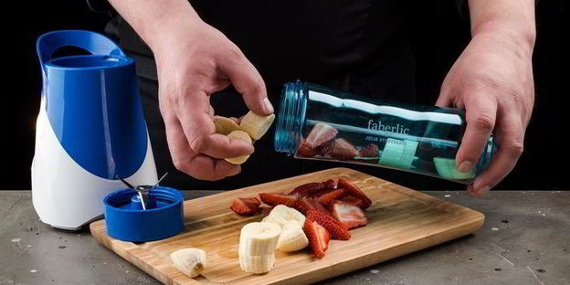 фруктово-творожный смузи с семенами чиа