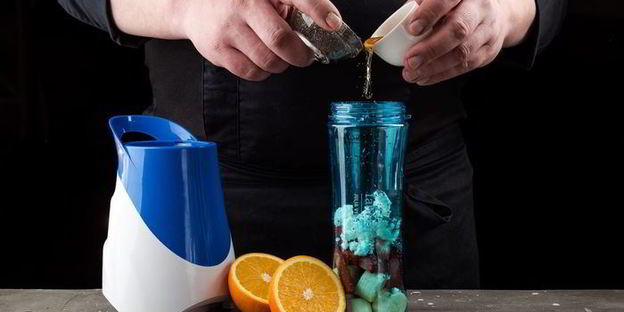 фруктово-творожный смузи с семенами чиа