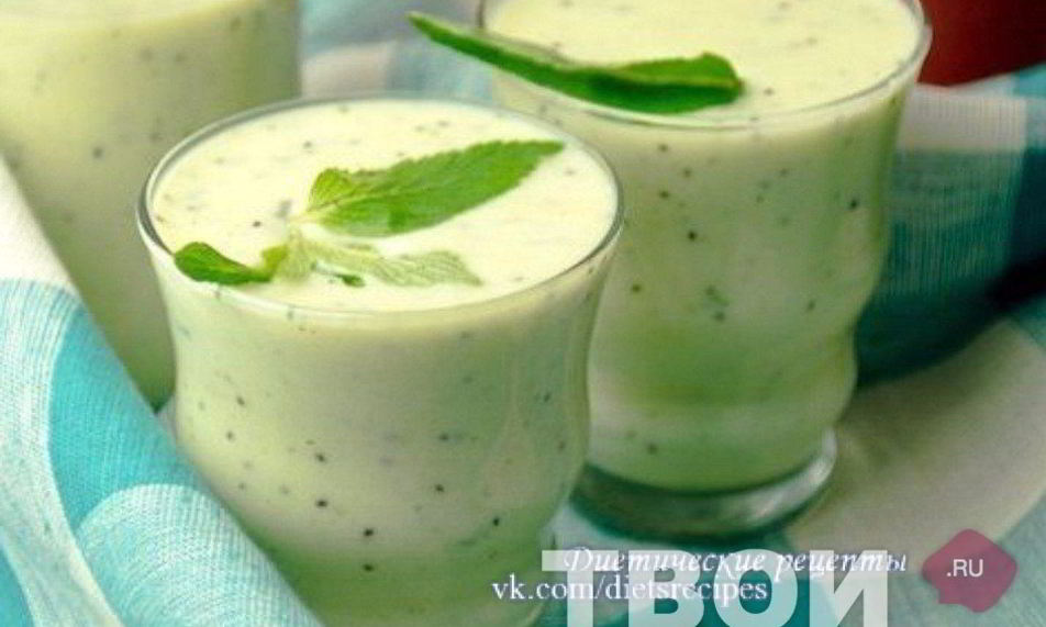 Рецепт молочно-фруктового смузи с киви и бананом