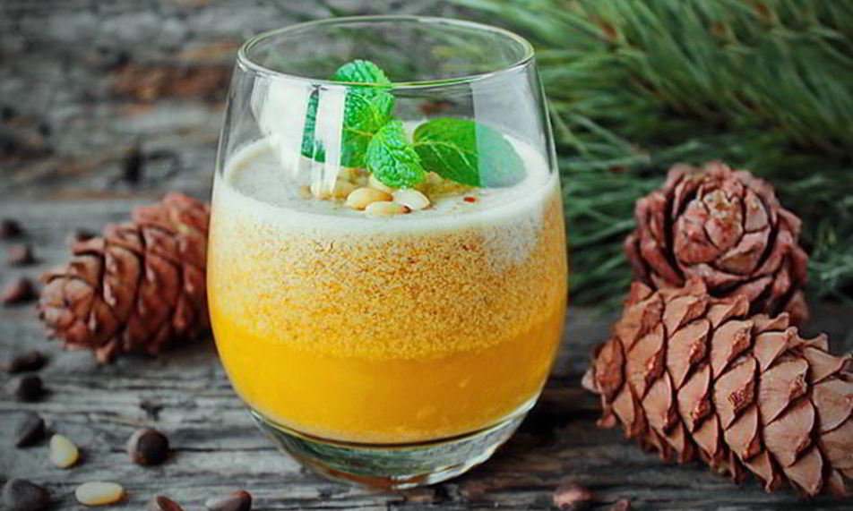 Рецепт облепихового смузи с кедровыми орешками