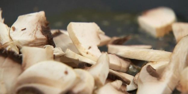 ризотто из овсянки с грибами и овсяный смузи с грушей