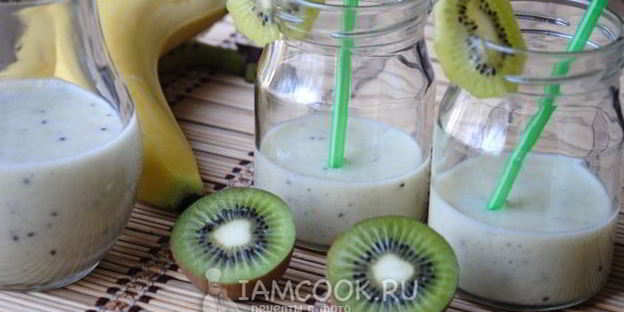 смузи из кефира и банана
