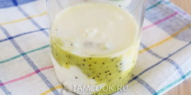 смузи из кефира и киви