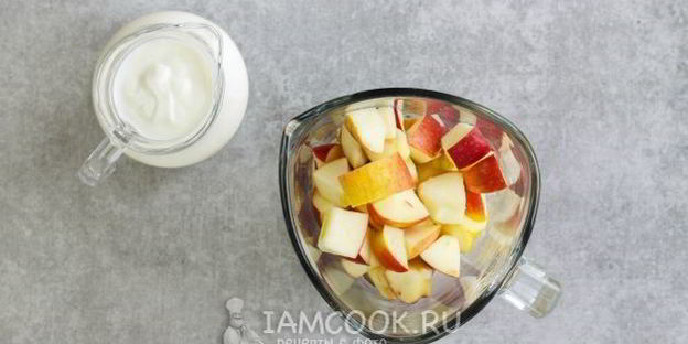 смузи из кефира и яблока