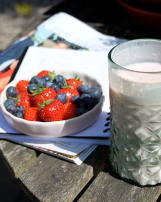 Смузи из клубники и банана