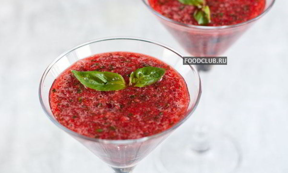 Рецепт смузей из клубники с базиликом