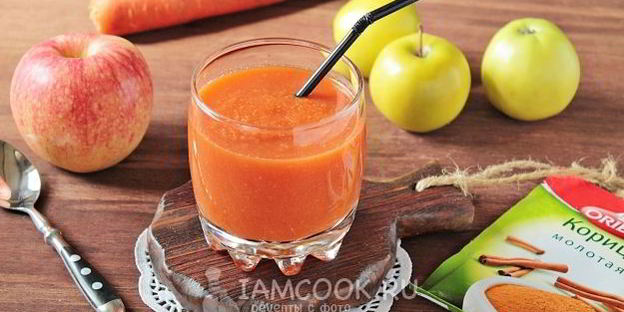 смузи из моркови и яблок