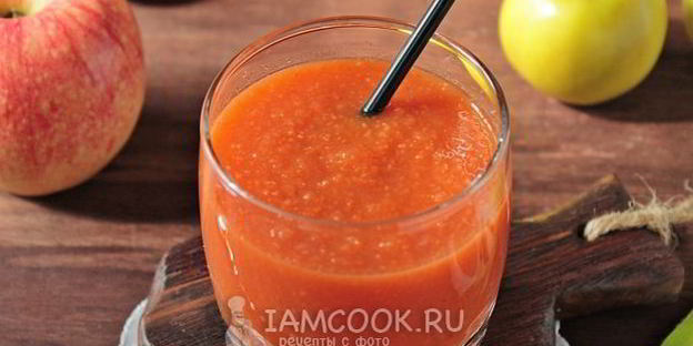 смузи из моркови и яблок