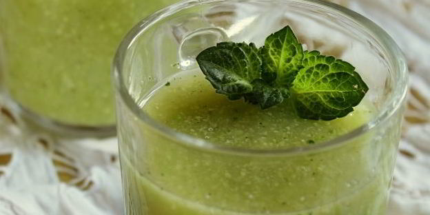 смузи с авокадо и яблоками