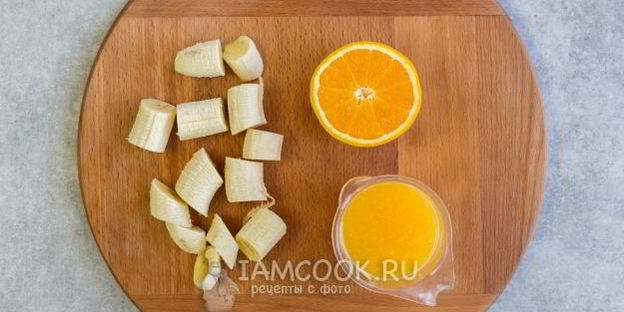смузи с бананом и апельсином
