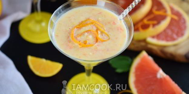 смузи с грейпфрутом и апельсином