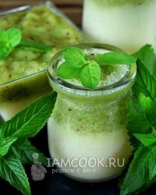 Смузи с консервированным ананасом и киви