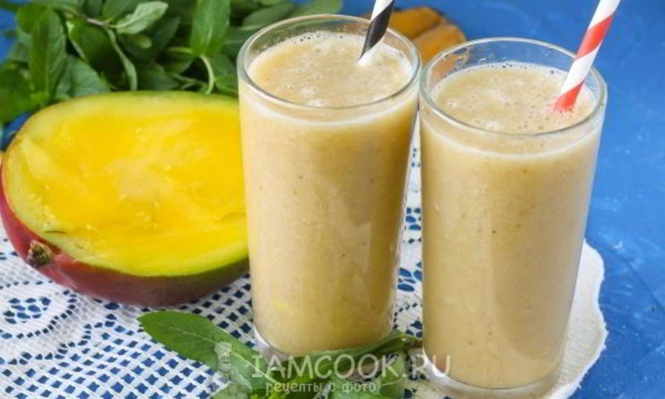 Рецепт смузей с манго и бананом