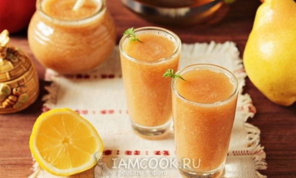 Рецепт смузей с яблоком и грушей