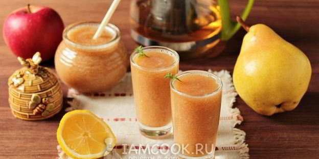 смузи с яблоком и грушей