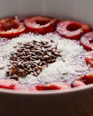 Смузи в тарелке