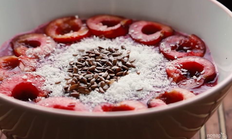 Рецепт смузей в тарелке