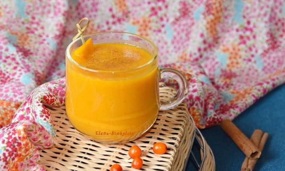 Рецепт солнечного смузи с тыквой и облепихой