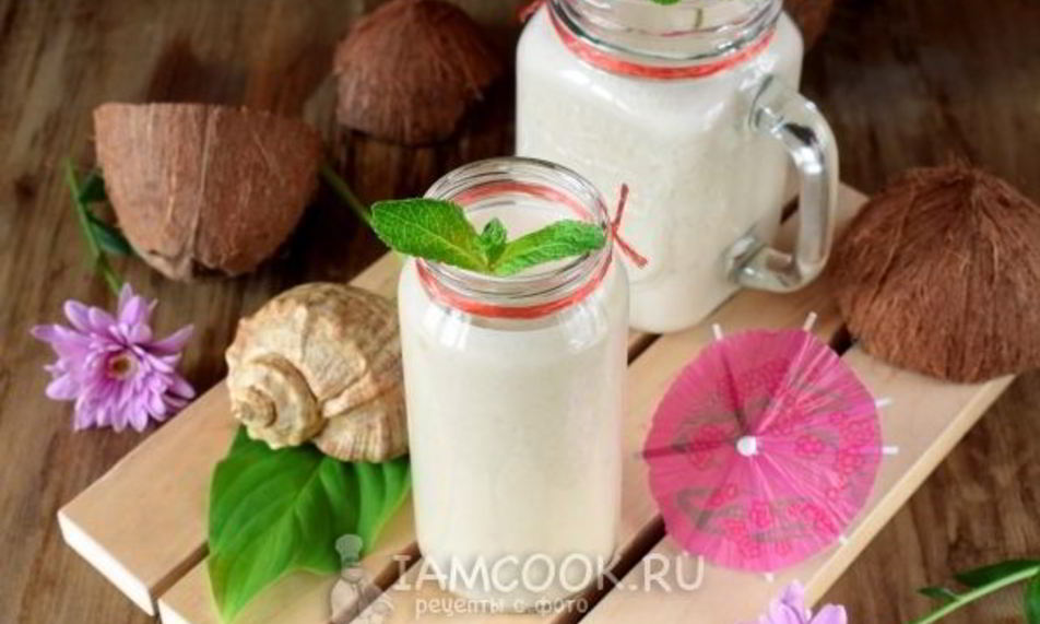 Рецепт тропического смузи с кокосовым молоком