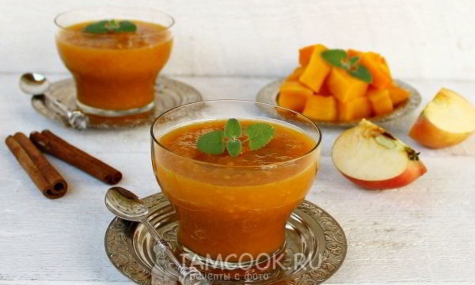 Рецепт тыквенного смузи с яблоками