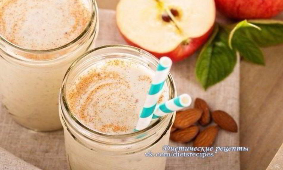 Рецепт яблочно-бананового смузи с корицей