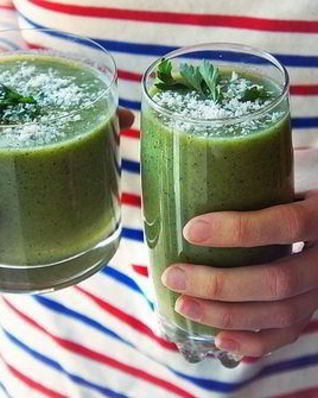 Зеленый коктейль с каперсами