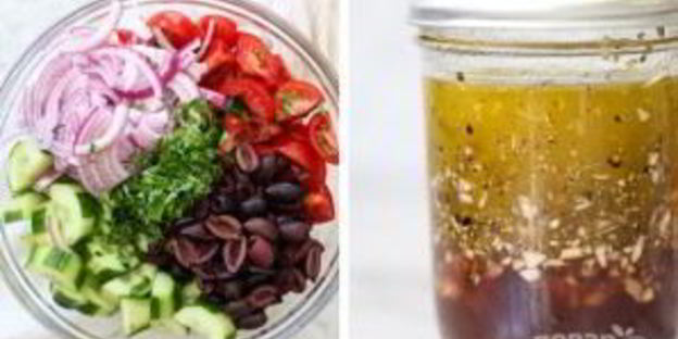 греческий салат с авокадо