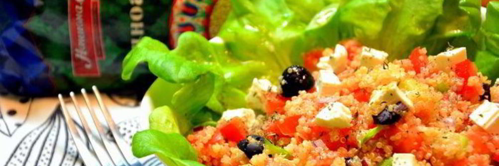 Греческий салат с киноа
