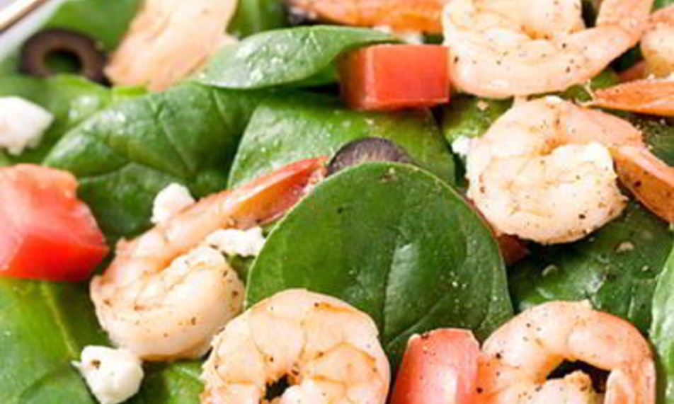 Рецепт греческого салата с креветками