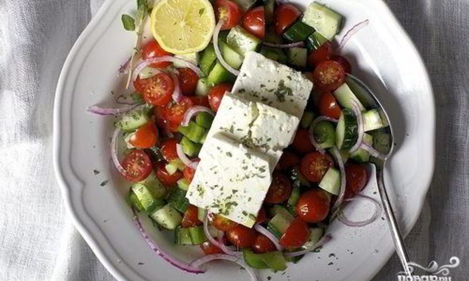 Рецепт греческого салата с соевым соусом