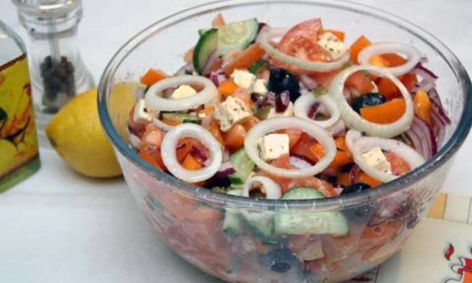 Рецепт греческого салата с сыром фета