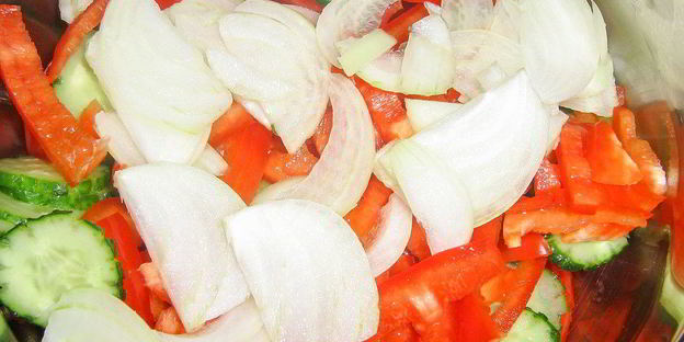 постный греческий салат