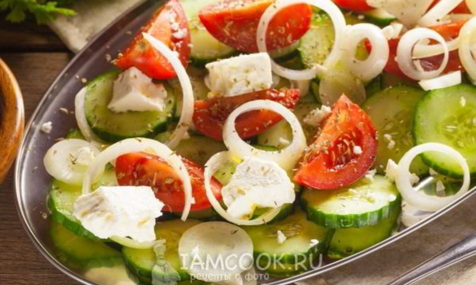Рецепт простого греческого салата по-гречески