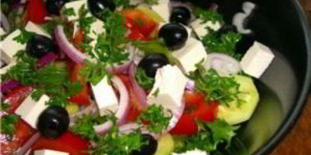 простой греческий салат